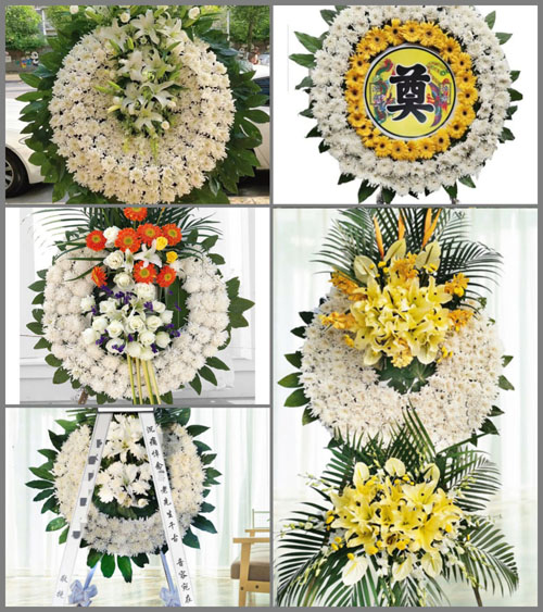 北京顺义区南彩镇于辛庄村花圈速递
